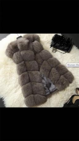 Women Vests Thick Faux Fur Tops Sleeveless Cardigan Round Neck Regular Vest Coats Solid Spliced Casual Lady Winter 2025