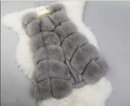 Women Vests Thick Faux Fur Tops Sleeveless Cardigan Round Neck Regular Vest Coats Solid Spliced Casual Lady Winter 2025