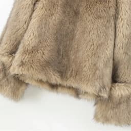 Women's Faux Fur Coat Funnel Neck Fluffy Camel Cropped Pullover Winter Warm Jacket Elegant Luxe Chic Outerwear