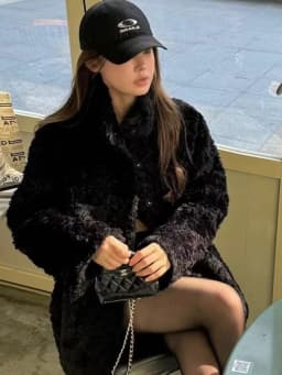 Winter Thickened Stand Collar Women's Jacket Faux Fur Integrated Leather Warm Coat Street Style Mid-Length Loose Fit