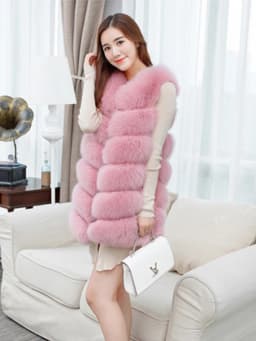 ZARORIN Faux Fur Vest Fashion Faux Fur Coats Women Sleeveless Long fur Jacket Gilet Fourrure manteau femme faux fur vests S-4XL