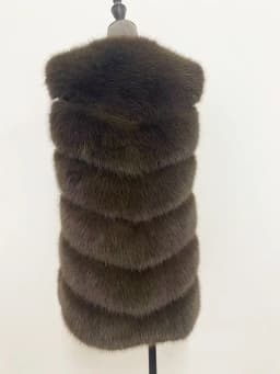 ZARORIN Faux Fur Vest Fashion Faux Fur Coats Women Sleeveless Long fur Jacket Gilet Fourrure manteau femme faux fur vests S-4XL