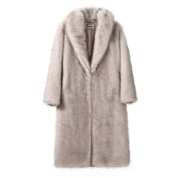Neo Mint Luxury Mob Wife Aesthetic Long Faux Fur Coat Women Winter 2024 Fluffy Gradient Fox Fur Jacket Female Furry Overcoat