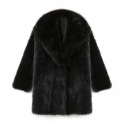 Lapels Faux Fur Coat Women 2024 Winter Brand Designer Fluffy Fox Fur Jacket Luxury Furry Overcoats Girl Stylish Long Outerwear