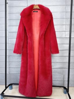 ZADORIN 130cm Super Long Fluffy Faux Fur Coat Woman Jacket Winter Lapel Thicken White Faux Fur Coats Jacket for Women Outerwears