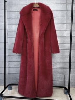 ZADORIN 130cm Super Long Fluffy Faux Fur Coat Woman Jacket Winter Lapel Thicken White Faux Fur Coats Jacket for Women Outerwears