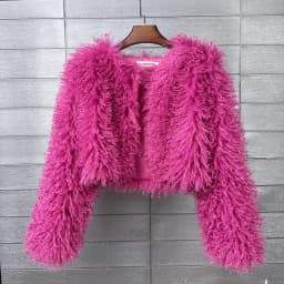 Women Short Coats Faux Fur Jackets Casual Loose Coat Thick Warm Y2k Streetwear Jacket Elegant Work Outerwear Autumn Winter