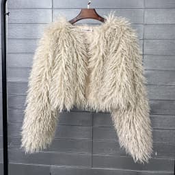 Women Short Coats Faux Fur Jackets Casual Loose Coat Thick Warm Y2k Streetwear Jacket Elegant Work Outerwear Autumn Winter