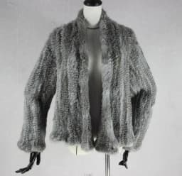 2023 New Winter Autumn Women Real Fur Coat Female Knitted Rabbit Coats Jacket Casual Thick Warm Fashion Slim Overcoat Clothing