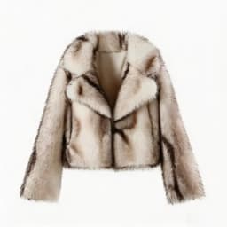 Women Winter Faux Fur Coat 2026 Warm Fluffy Natural Silver Fox Plush Jacket Open Front Outwear