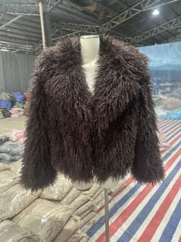 DEAT Fashion Apricot Faux Fur Coat For Women Short Style Imitation Mongolia Sheep Fur Street Cardigan Jacket Winter New 7A1595