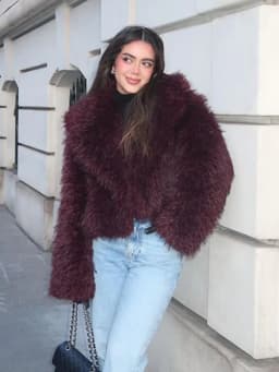 DEAT Fashion Apricot Faux Fur Coat For Women Short Style Imitation Mongolia Sheep Fur Street Cardigan Jacket Winter New 7A1595