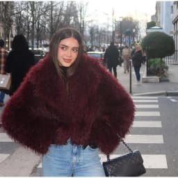 DEAT Fashion Apricot Faux Fur Coat For Women Short Style Imitation Mongolia Sheep Fur Street Cardigan Jacket Winter New 7A1595