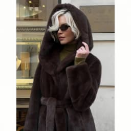Winter Women High Quality Hooded Faux Fur Coat Luxury Long Fur Coat Loose OverCoat Thick Warm Plus Size Female Plush Coats