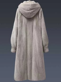 Autumn Winter Thickened Plush Coat Women's Loose Fit Hooded Knee-Length Medium-Length Dopaamine Style Faux Fur Jacket
