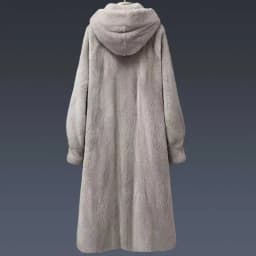 Autumn Winter Thickened Plush Coat Women's Loose Fit Hooded Knee-Length Medium-Length Dopaamine Style Faux Fur Jacket