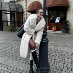 Long Coats Women Faux Fur Jackets Turn Down Collar Coat Thick Warm Y2k Streetwear Jacket Elegant Work Outerwear Autumn Winter