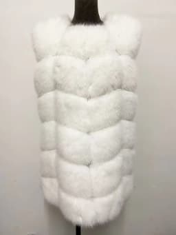 ZADORIN Fashion Female Fur Waistcoat Winter Warm Faux Fox Fur Vest Women High-Grade Cappa Fashion O-Neck Long Fur Coat Cardigan