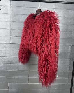 Short Coat Women Faux Fur Coats Jackets V Neck Thick Warm Y2k Streetwear Jacket Elegant Work Outerwear Autumn Winter 2026