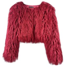 Short Coat Women Faux Fur Coats Jackets V Neck Thick Warm Y2k Streetwear Jacket Elegant Work Outerwear Autumn Winter 2026
