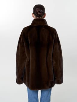 Women Winter Faux Fur Coat 2026 Warm Dark Brown Fluffy Plush Jacket Lapel Open Front Outerwear