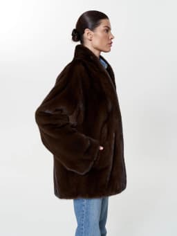 Women Winter Faux Fur Coat 2026 Warm Dark Brown Fluffy Plush Jacket Lapel Open Front Outerwear