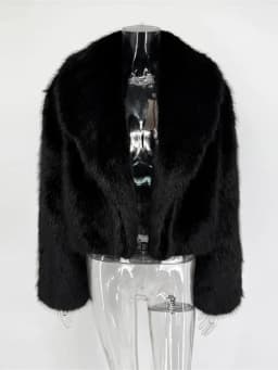 Tossy Winter Fashion Fur Feather Outwear For Women Lapel High Waist Warm Loose Long Sleeve Commute Coat Female Fur Feather 2025