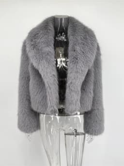 Tossy Winter Fashion Fur Feather Outwear For Women Lapel High Waist Warm Loose Long Sleeve Commute Coat Female Fur Feather 2025