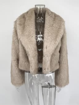 Tossy Winter Fashion Fur Feather Outwear For Women Lapel High Waist Warm Loose Long Sleeve Commute Coat Female Fur Feather 2025