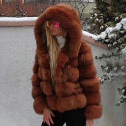 DEAT Fashion Imitation Fox Fur Grass Jacket Women's Hooded Loose Long Sleeves Patchwork Plush Thick Coat Winter New 7A975