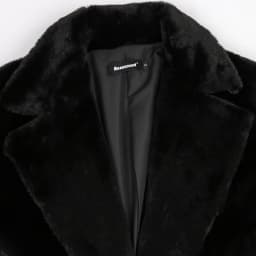 Nerazzurri Winter Long White Black Warm Fluffy Faux Fur Coat Women Long Sleeve Belt Lapel Stylish Korean Fashion without Buttons