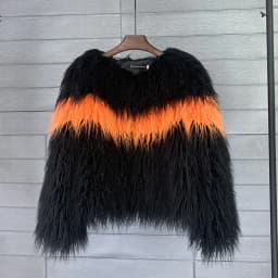 Faux Fur Women Short Coats Jackets Coat Thick Warm Y2k Streetwear Jacket Elegant Work Outerwear Round Neck Autumn Winter