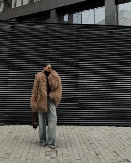 Women Winter Faux Fur Coat Long Shaggy Fuzzy Jacket Camel Brown Oversized 2026 New Luxury Warm Trendy Streetwear Outwear
