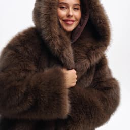 Women Faux Fur Short Coats Solid Hooded Jackets Long Sleeves Covered Button Thick Straight Office Lady Casual 2026 Autumn Winter