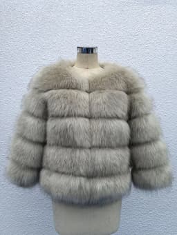 ZADORIN High Quality Faux Fox Fur Coat Women Luxury Fluffy Warm 3/4 Sleeve Fur Jacket for Women Winter Short Mink Coat Outerwear