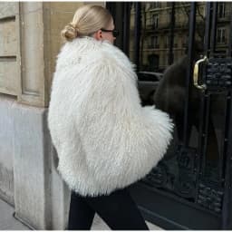 Tornova Winter 2025 White Faux Fur Coat Women Fluffy Eco Fox Fur Jacket Girls Hot Cropped Overcoat Autumn Warm Street Female