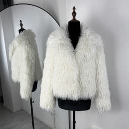 Tornova Winter 2025 White Faux Fur Coat Women Fluffy Eco Fox Fur Jacket Girls Hot Cropped Overcoat Autumn Warm Street Female