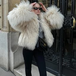 Tornova Winter 2025 White Faux Fur Coat Women Fluffy Eco Fox Fur Jacket Girls Hot Cropped Overcoat Autumn Warm Street Female
