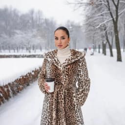 Women Faux Fur Long Coats Jackets Leopard Print Hooded Coat Thick Warm Y2k Streetwear Jacket Lace Up Belt Autumn Winter 2026