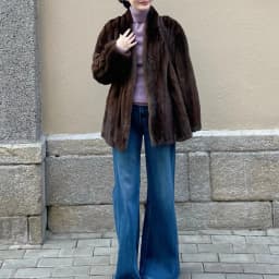 Winter Women Faux Mink Fur Coats Solid Fur Jackets Mid Length Pocket V Neck Long Sleeves Single Breasted Loose Fit Casual 2026