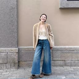 Winter Women Faux Mink Fur Coats Solid Fur Jackets Mid Length Pocket V Neck Long Sleeves Single Breasted Loose Fit Casual 2026