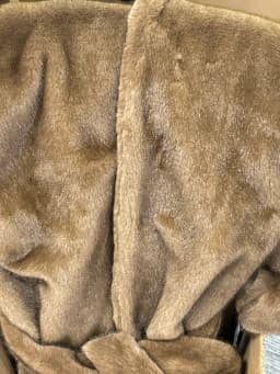 Women's Long Faux Mink Fur Coat Hooded Belted Artificial Fur Plush Thick Outerwear Warm and Stylish Oversize Lapel Jackets