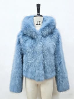Y2k Winter Pink Imitation Fur Coat Elegant Big Fur Trim Hood Women's Jacket Warm Plush Cropped Sweet Lady Faux Fur Coat  2026