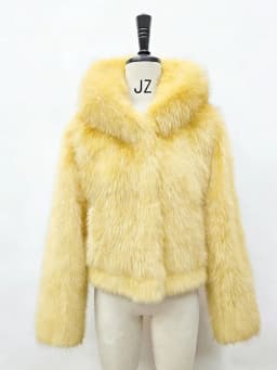 Y2k Winter Pink Imitation Fur Coat Elegant Big Fur Trim Hood Women's Jacket Warm Plush Cropped Sweet Lady Faux Fur Coat  2026