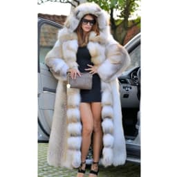 Women Faux Fur Jacket Long Coat Hooded Thick Fluffy Open Stitch Warm Outerwear 2025 Winter Female Shaggy Overcoat High Street