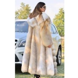 Women Faux Fur Jacket Long Coat Hooded Thick Fluffy Open Stitch Warm Outerwear 2025 Winter Female Shaggy Overcoat High Street