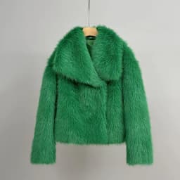 Women Faux Fur Coats Jackets Turn Down Collar Short Coat Casual Loose Thick Warm Y2k Streetwear Jacket Outerwear Autumn Winter