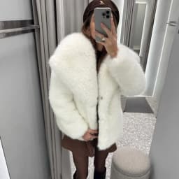 Women Faux Fur Coats Jackets Turn Down Collar Short Coat Casual Loose Thick Warm Y2k Streetwear Jacket Outerwear Autumn Winter