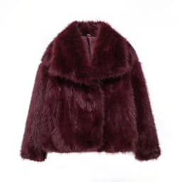 Women Faux Fur Coats Jackets Turn Down Collar Short Coat Casual Loose Thick Warm Y2k Streetwear Jacket Outerwear Autumn Winter