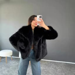 Women Faux Fur Coats Jackets Turn Down Collar Short Coat Casual Loose Thick Warm Y2k Streetwear Jacket Outerwear Autumn Winter